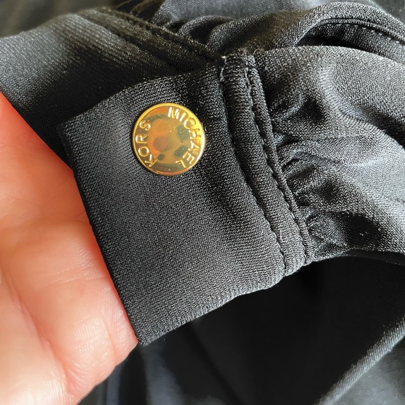 Michael Kors Long sleeve Black Midi Dress - Medium - Picture 14 of 15